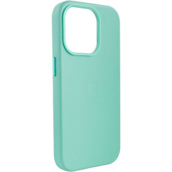 Шкіряний чохол Leather Case (AA Plus) with MagSafe для Apple iPhone 14 Pro Max (6.7") Ice | Зображення 3