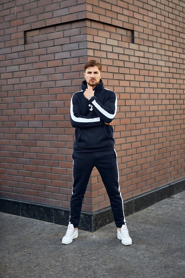 Костюм Лампас Зима синий XL | Зображення 3