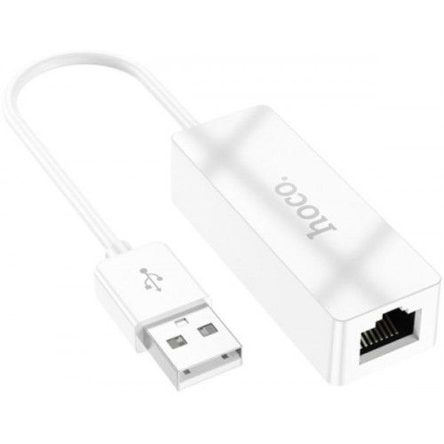 Адаптер-переходник HOCO Acquire UA22 USB на Ethernet, белый | Зображення 2