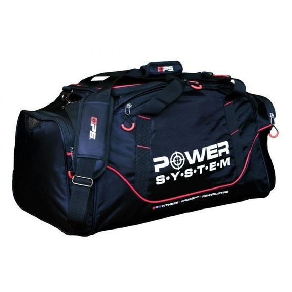 Спортивна сумка Power System PS-7010 Gym Bag Magna Black/Red | Зображення 4