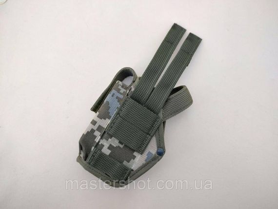 Кобура ПМ на Моллі поясна з чохлом під магазин з фіксацією на системі Molle колір піксель MS | Зображення 1