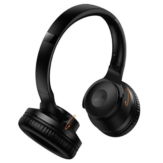 Накладні бездротові навушники Hoco W71 Cool sound Black | Зображення 3