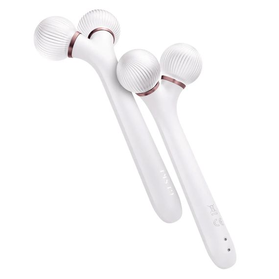 Електронний ультразвуковий ролик для обличчя GESKE Sonic Facial Roller 4в1 gray, Бронзовий | Зображення 5