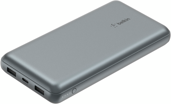 Акумулятор портативний Belkin літій-іонний Power Bank 20000мА·год, 15Вт, 2хUSB-A/USB-C, cірий (BPB012BTGY) | Зображення 7