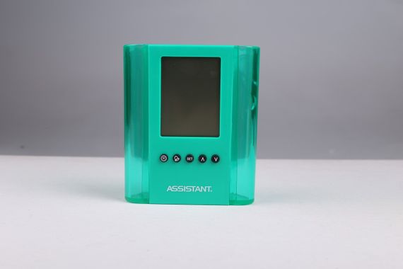 Настольные часы с будильником Assistant AH-1050 green контейнер для ручек | Зображення 1