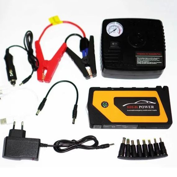 Пусковое устройство с компрессором для авто Jump Starter 9980mAh CI-36 | Зображення 1