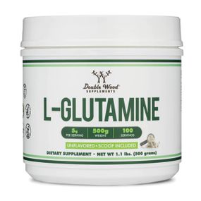 Глютамін Double Wood L-Glutamine Powder 500 g /100 servings/ Unflavored