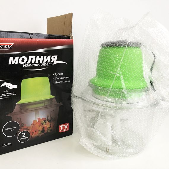 Подарочный набор: измельчитель Молния Original + Весы кухонные электронные GB-563 Domotec SF-400 | Зображення 1