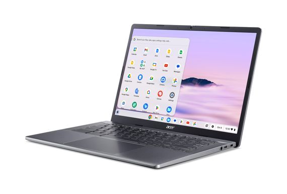 Ноутбук Acer Chromebook Plus CB514-4H 14' FHD IPS, Intel i3-N305, 8GB, F512GB, UMA, ChromeOS, сірий (NX.KUZEU.001) | Зображення 7