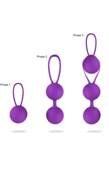 Набор вагинальных шариков Pleasure Violet sexstyle | Зображення 2