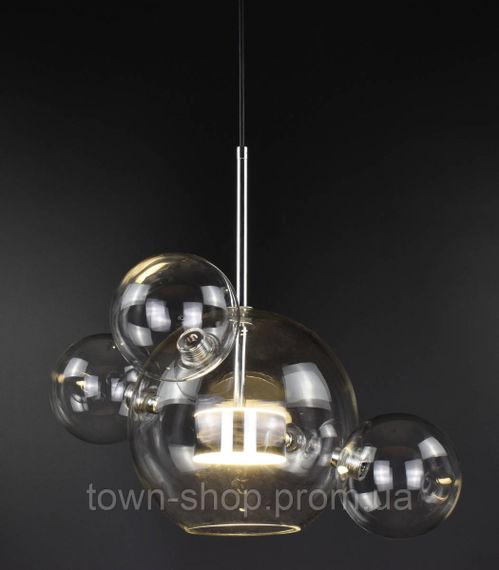 Люстра потолочная LED AA397-200+4-cr Хром 40-130х35х35 см. | Зображення 5
