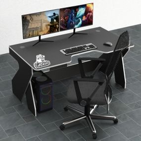 Стол компьютерный Comfy-Home Rasin RS-4 черныйбелый