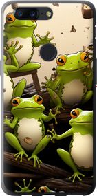 Чехол на OnePlus 5T Жабки "5656u-1352-17620"