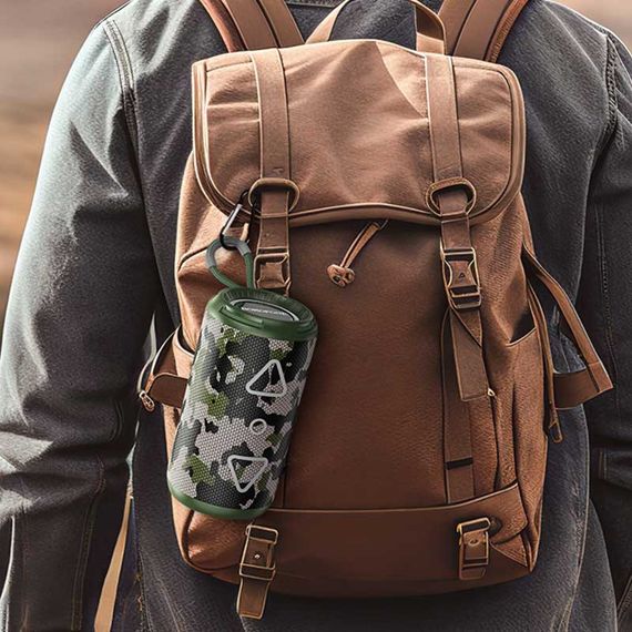 Bluetooth Колонка Borofone BR37 Noble sports Camouflage Green | Зображення 1