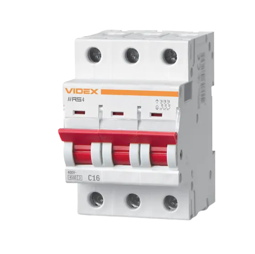 Автоматичний вимикач 3P 16А 4,5 kA VF-RS4-AV3C16 Resist Videx