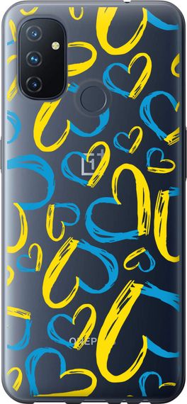 Чехол на OnePlus Nord N100 Сердца UA "5292u-2130-17620"