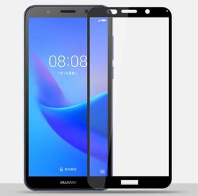 Full Glue защитное стекло для Huawei Y5p 2020 / Y5 2018 / Honor 7S - Black