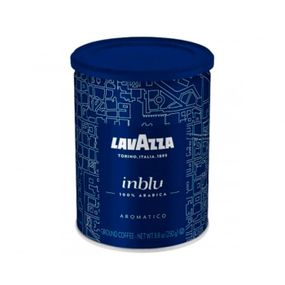 Кофе молотый из Италии 250 г смесь сортов арабики Lavazza Espresso InBlu в жестяной банке