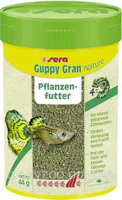 Корм для риб гуппі Sera Guppy Gran Nature в гранулах 100 мл (44 г) 07108