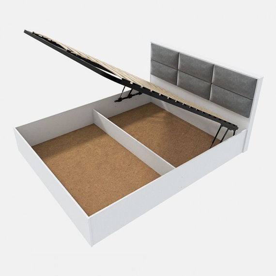 Ліжко двоспальне Еверест КЛ-1600 Лайт (підйомний механізм) 160х200 см Німфея Альба (EVR-4662) | Зображення 1