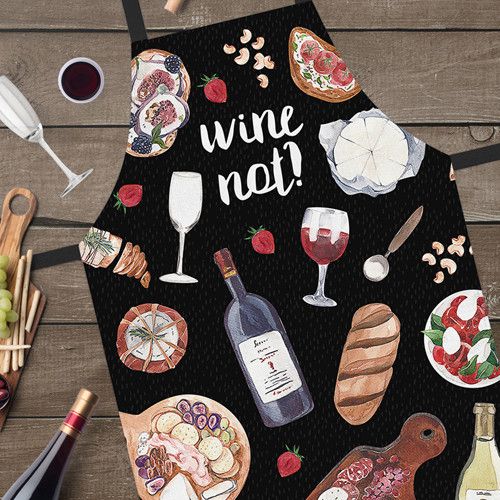 Фартух повнокольоровий Сolorful Wine not?