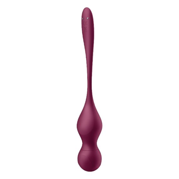 Вагінальні кульки з вібрацією Satisfyer Love Birds Vary, бордові | Зображення 7
