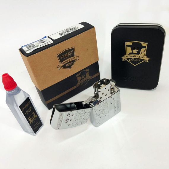 Зажигалка бензиновая Zorro HL-359, сувенир зажигалка, зажигалки подарки для мужчин, зажигалка FX-918 в подарок | Зображення 1