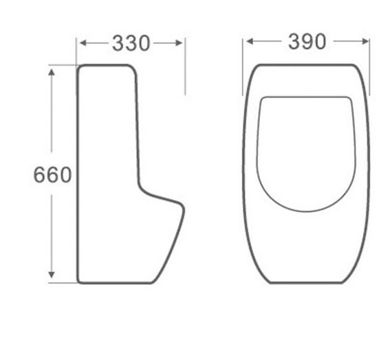 Пісуар підвісний Qtap Crow White з краном-дозатором QT0588112HW | Зображення 1