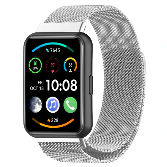 Ремешок Primolux миланский магнитный для фитнес браслета Huawei Watch Fit 2 - Silver | Зображення 1