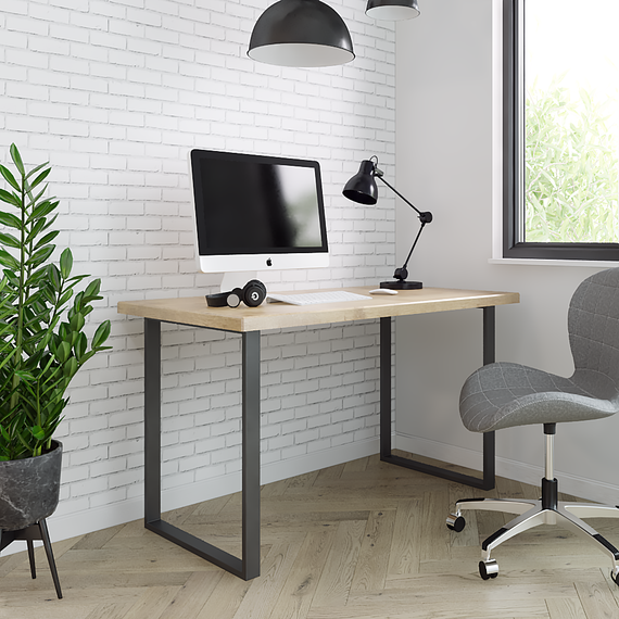 Комплект опор для стола из металла 600×120mm, H=730mm (профильная труба: 50x20mm) | Зображення 1