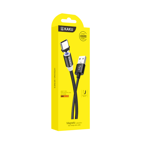 Магнитный кабель Kaku KSC-306 USB - Type-C 1m - Black | Зображення 5