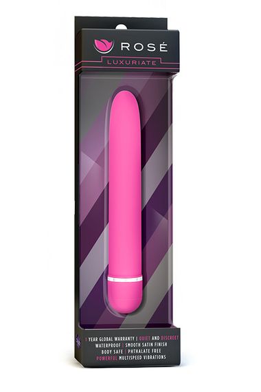 Вібромасажер ROSE-LUXURIATE, PINK, Рожевий | Зображення 1