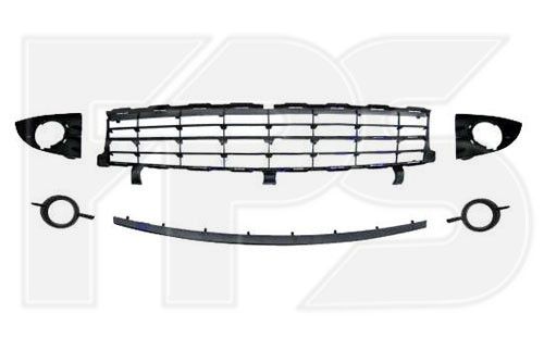 Решетка в бампере средняя Renault Scenic '06-08 комплект (FPS) 7701477302