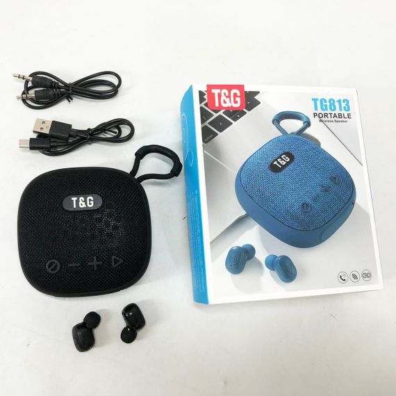 Колонка-Bluetooth с наушниками TG813. Цвет: черный | Зображення 6