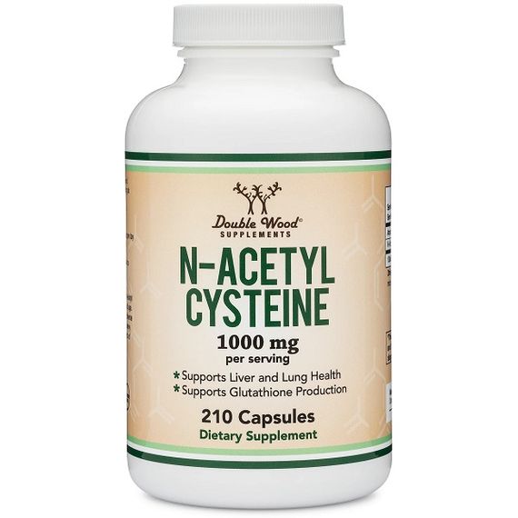 Ацетилцистеїн Double Wood N-Acetyl Cysteine (NAC) 1000 mg 210 Caps