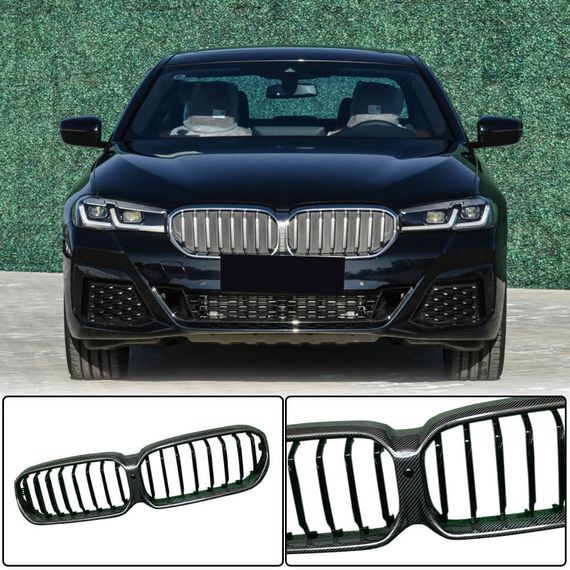 Ноздри 1 планка (2021-2023, Карбон) для BMW 5 серия G30/31
