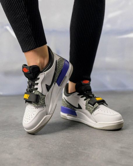 Кросівки Air Jordan Legacy 312 Low White Black Purple , В'єтнам B1403 | Зображення 3