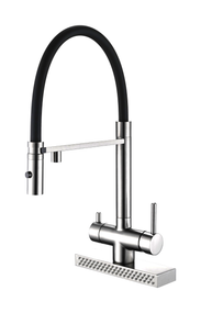 Кухонний змішувач Fabiano FKMC 3124 Inox (Cascad) 8231.403.1544