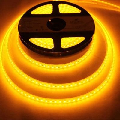 Светодиодная лента LED-STIL 9,6 Вт/м 2835 120 діодів IP68 12 Вольт 70 lm ЖОВТИЙ (DFN2835-120A-IP68-Y) - Топ | Зображення 1