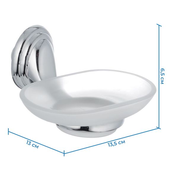 Мильниця настінна скляна ZERIX LR1502 (LL1491) | Зображення 1