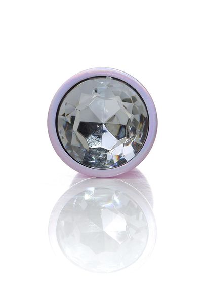 Анальна пробка - Jewellery Pearl Pink Plug Clear L | Зображення 3