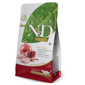 Сухой корм с курицей для стерилизованных котов Farmina N&D Prime Chicken & Pomegranate Neutered Adult, 1.5 кг