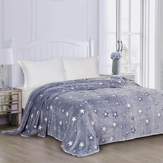 Плед фліс Зірки 150x200 см Love You