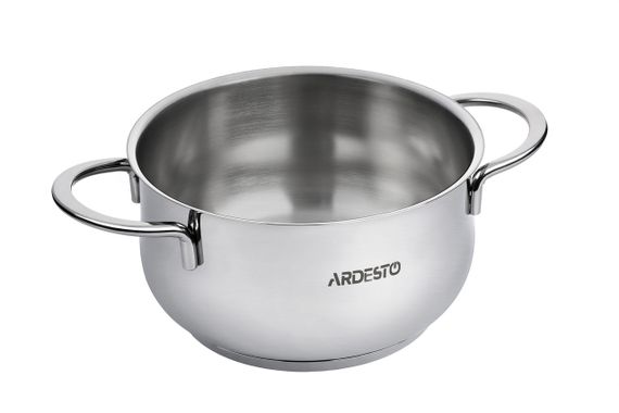 Каструля Ardesto BLACK MARS, скляна кришка, 2.3 л, нержавіюча сталь (AR0723S) | Зображення 2