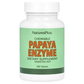 Ферменты папайи Nature's Plus Chewable Papaya Enzyme Supplement 180 Tablets