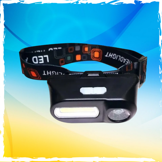 Налобный фонарь + сенсор 18650 USB. Фонарик на голову аккумуляторный. Led-лампа | Зображення 1