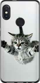 Чехол на Xiaomi Redmi Note 5 Летящий котёнок "2322u-1516-17620"
