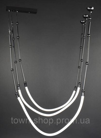 Люстра потолочная LED MBJ1-95*200-3-bk-k Черный 50-130х80х80 см. | Зображення 3