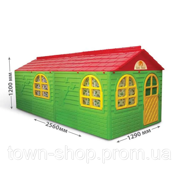 Детский игровой Домик со шторками 02550/23 пластиковый