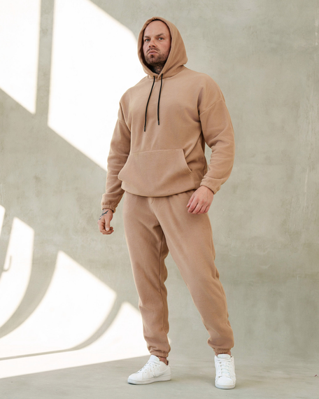 Костюм Плюш капюшон бежевий S XL | Зображення 1